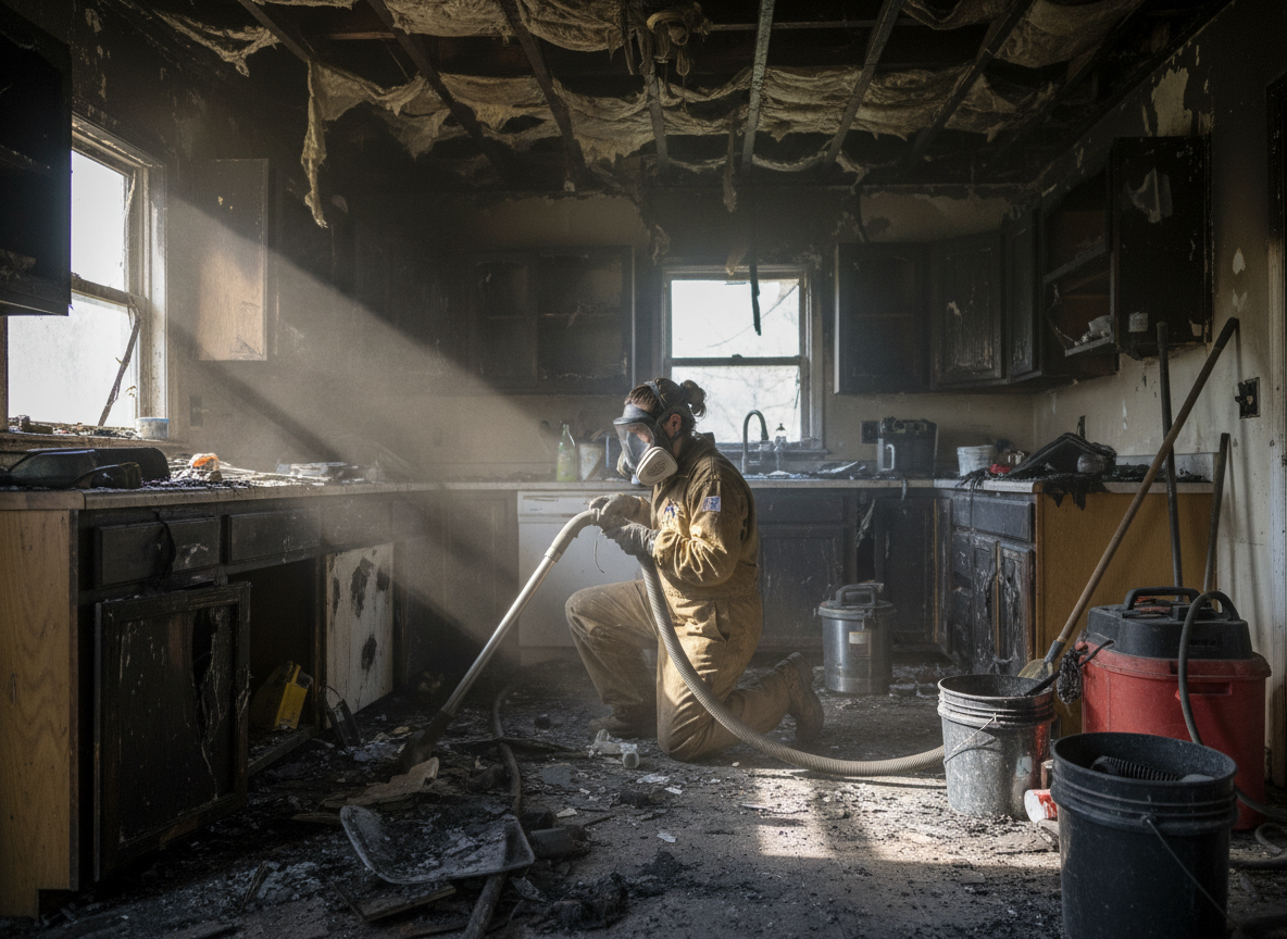 Fire damage restoration near me in Sugarloaf