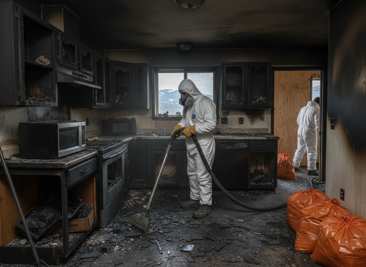 Kitchen fire cleanup in Sugarloaf